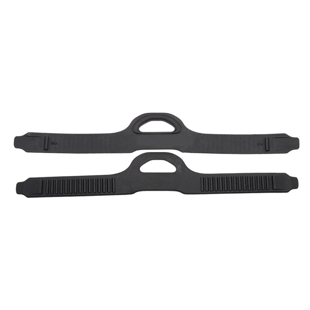 Black Diving Fin Strap Anti Slip Fin Strap TPR Fin Band Premium TPR Material High Resilience Anti-slip Performance