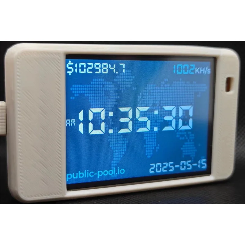 

Durable-Nerdminer V2 Solo Lottery Miner Hashrate 1000KH/S BTC Miner ESP32 2.8 Inch Smart Display Blue,Nerdminer V2 Solo Lottery