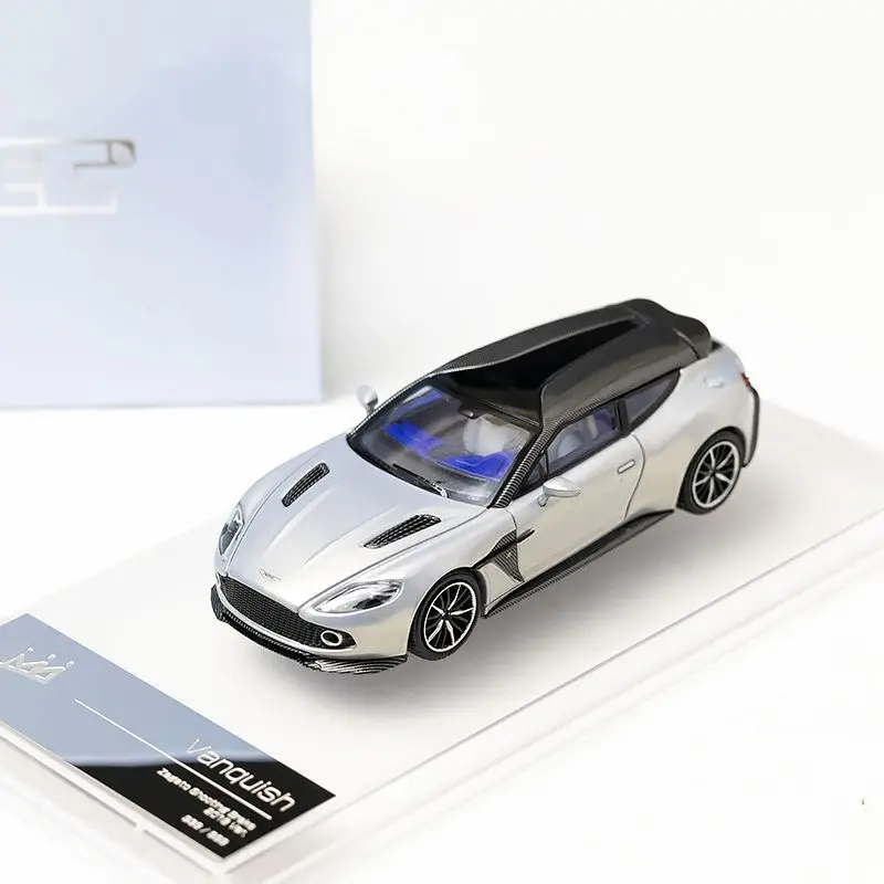 KING MODEL 1:64 Aston Martin Zagato Shooting Brake Mako Blue Diecast Alloy Car Model Limited Collectible Toys for Boys Gift view 4