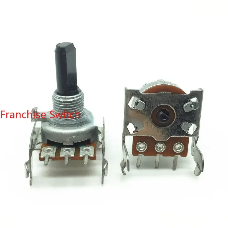 

10PCS 16 Type Potentiometer 10KA Single 3 Pin Shaft With Bracket 20MM Long Half