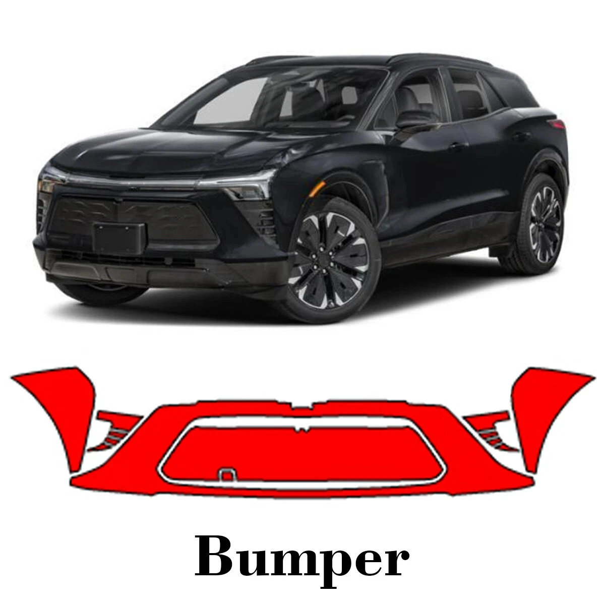

For Chevrolet Blazer EV 2024-2025 TPU Scratch-resistant Car Paint Protection Film Front Bumper Transparent Bra Per-cut PPF Kit