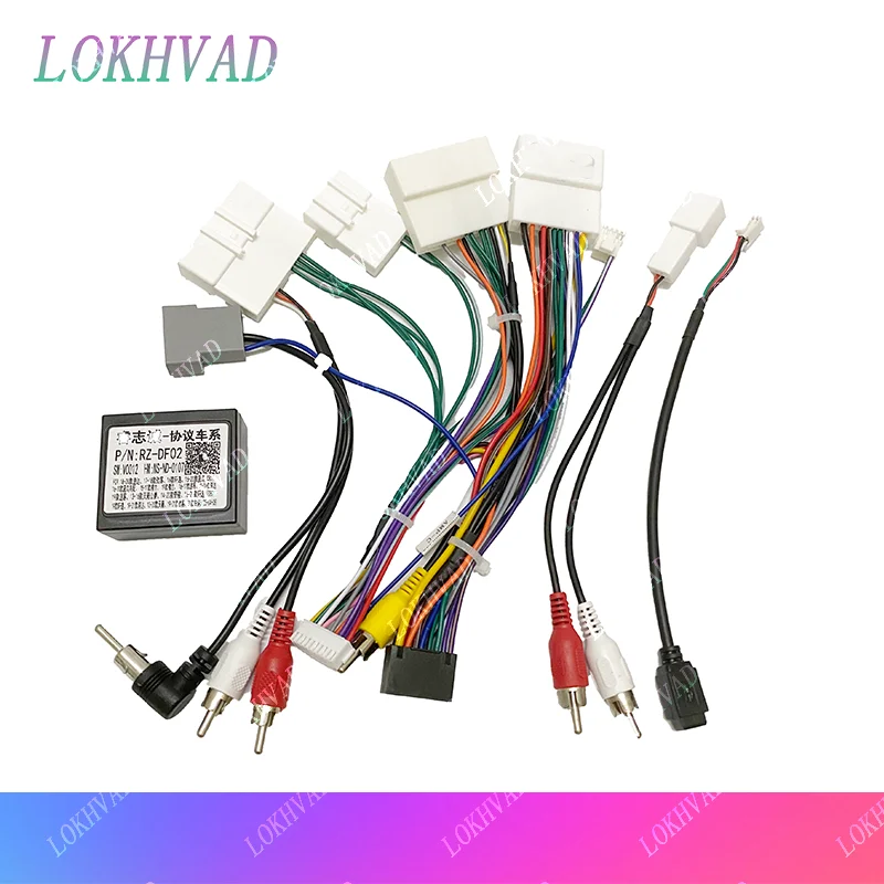 Car 16pin Harness Adapter Canbus Box Decoder For Nissan X-Trail Rogue Qashqai Sylphy Android Radio Power Cable