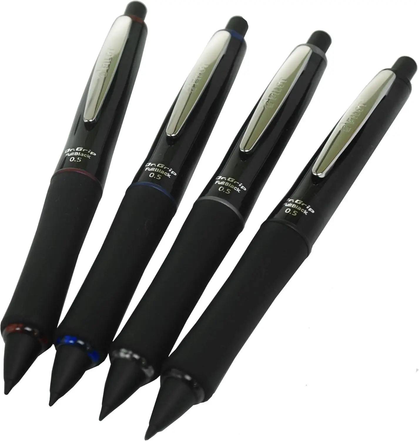 Długopis Pilot Dr Grip 0.7mm, Całe Czarne Korpus i Wkład, Czarny Tusz, Wkładany i Wysuwany Długopis do Pisania w Szkole i Dzienniku — zdjęcie produktu 5