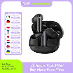 QCY Melobuds N50 ANC Bluetooth 5.4 Wireless Earphones Active Noise Cancellation 6 Mics Clear Call Earbuds Multipoint Connection
