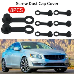 8pcs Brake Bleeder Screw Cap Grease Zerk Fitting Cap Rubber Dust Cover Bleed Nipple Cap For Car Motorcycles M8 Screw