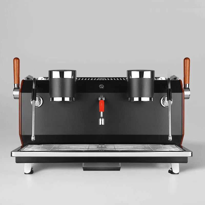 Commercial Dual Head Coffee Machine K535 Italian Semi-automatic Multi Boiler 12L Coffee Milk Tea Shop Stable 9Bar
