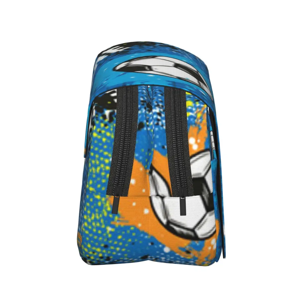 Football Graffiti Pattern Pencil Cases Pencil Pouch Hard Shell Leather Large Capacity Pen Box Pencil Bag for Kids Gifts