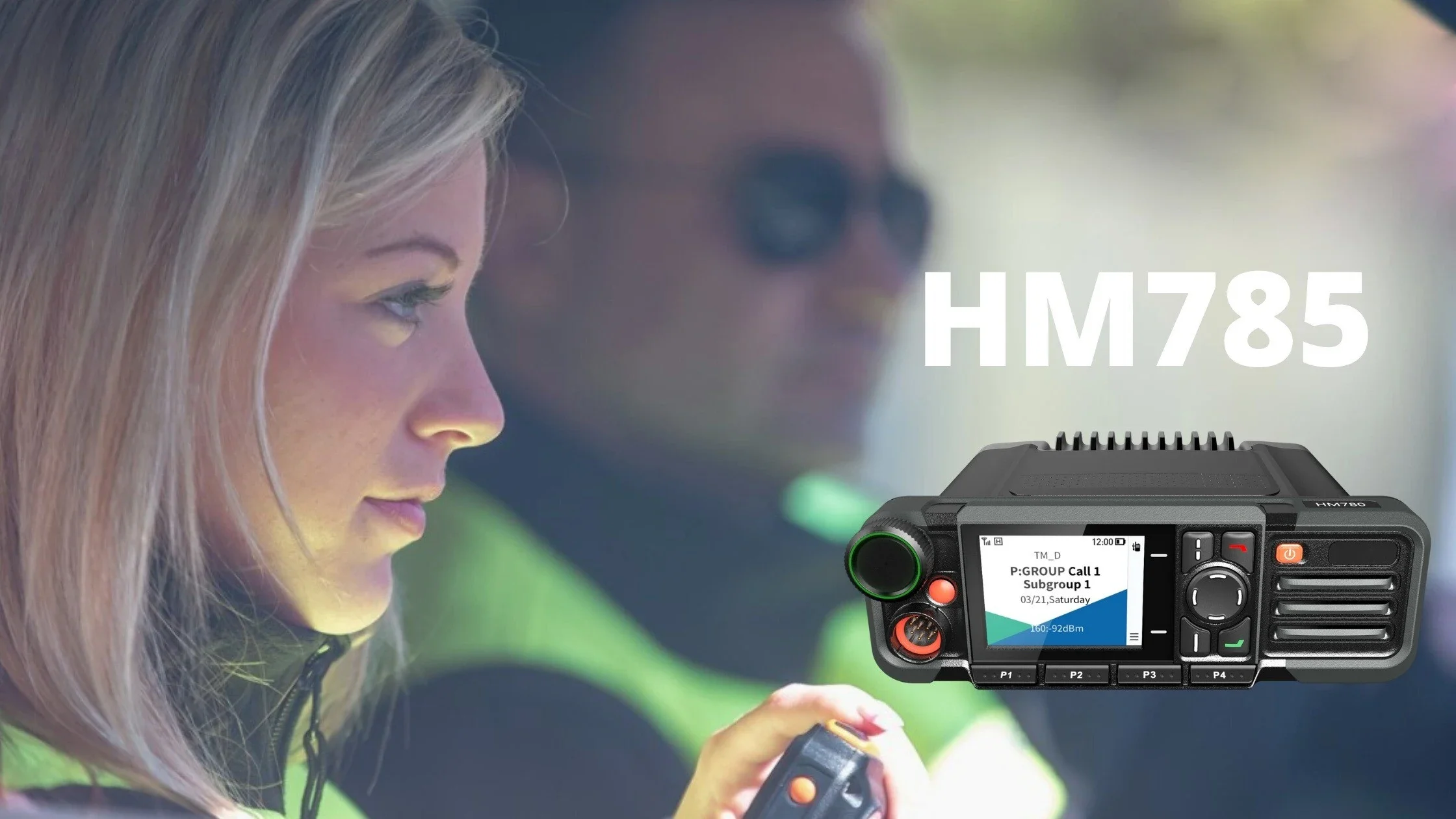 Digital Analog Hytera Hyt HM685 Car Mobile Radio Vehicle Intercom VHF Trunnion GPS Bluetooth High Power Walkie Talkie Long Range