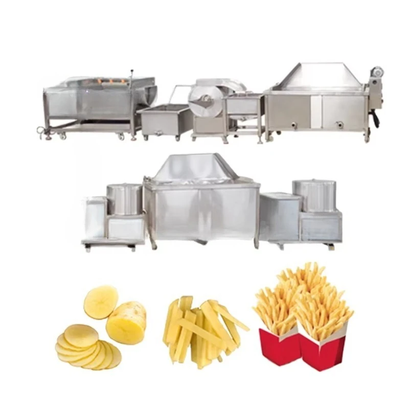 

Small Scale Semi-automatic Fried French Fries Making Machine French Fries Production Line Potato Chips Making Machine