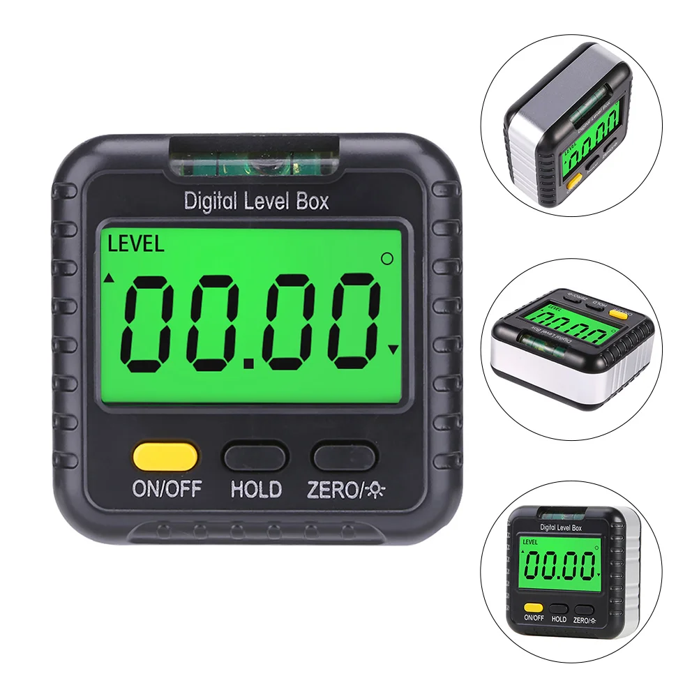 

Magnetic Digital Level Box Automatic Angle Electronic Measuring Tool Bubble Display Precise Slope Reading Relative
