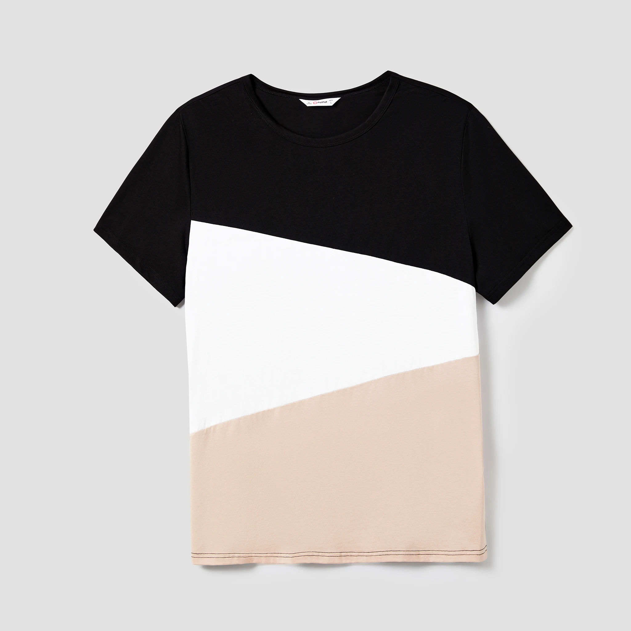 تي شيرت PatPat Family Matching Cross Colorblock Boy وقمصان رجالية