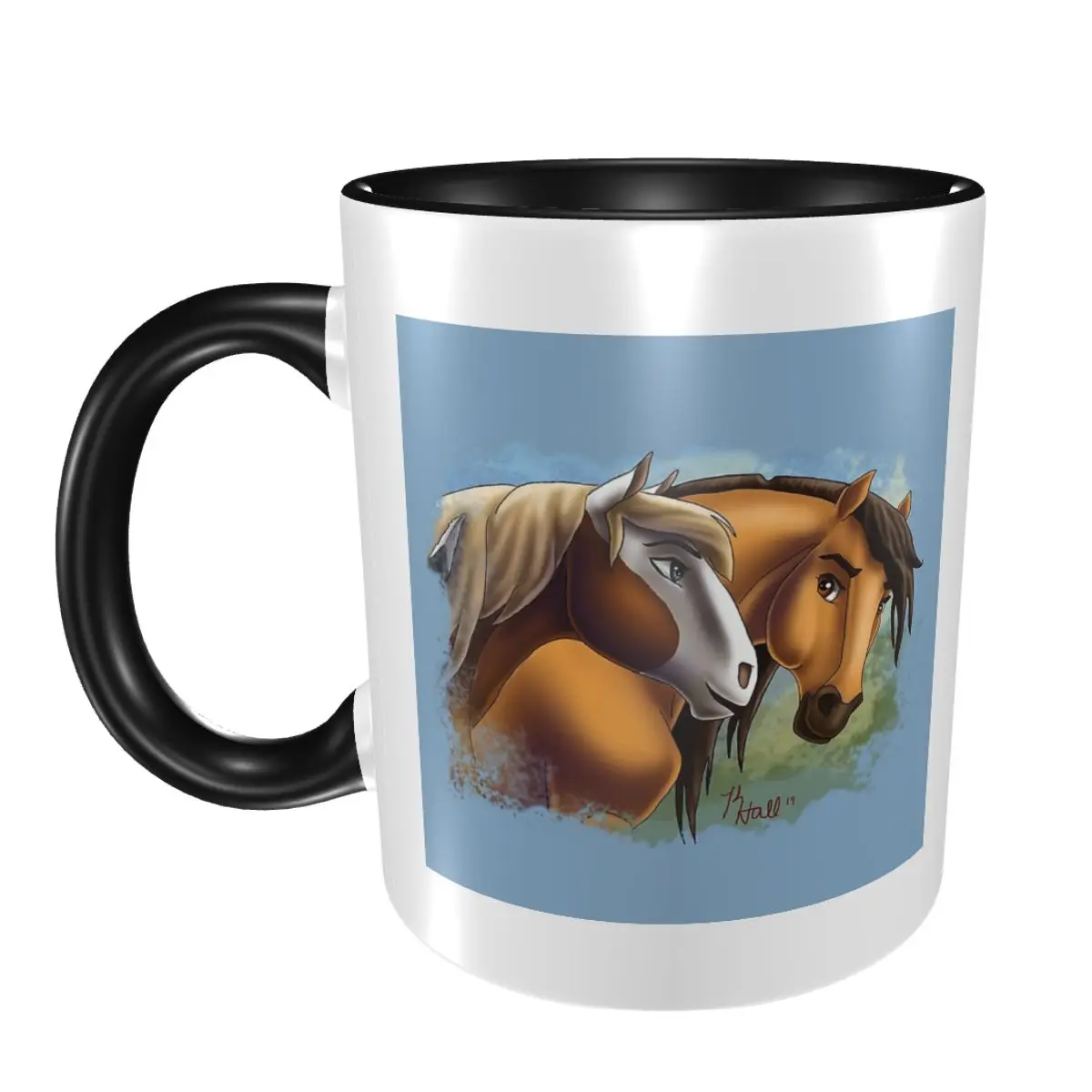 Spirit And Rain Love Found Us Mug Funny Ceramic Coffee Cups Tea Mugs Milk Cup Drinkware Gift for Woman Man
