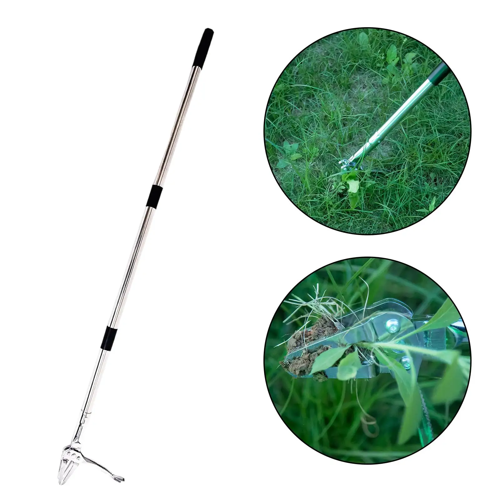 أداة يدوية من الفولاذ المقاوم للصدأ شديدة التحمل من Garden er Puller لمنتقي العشب والبستنة والفناء والكراب #3