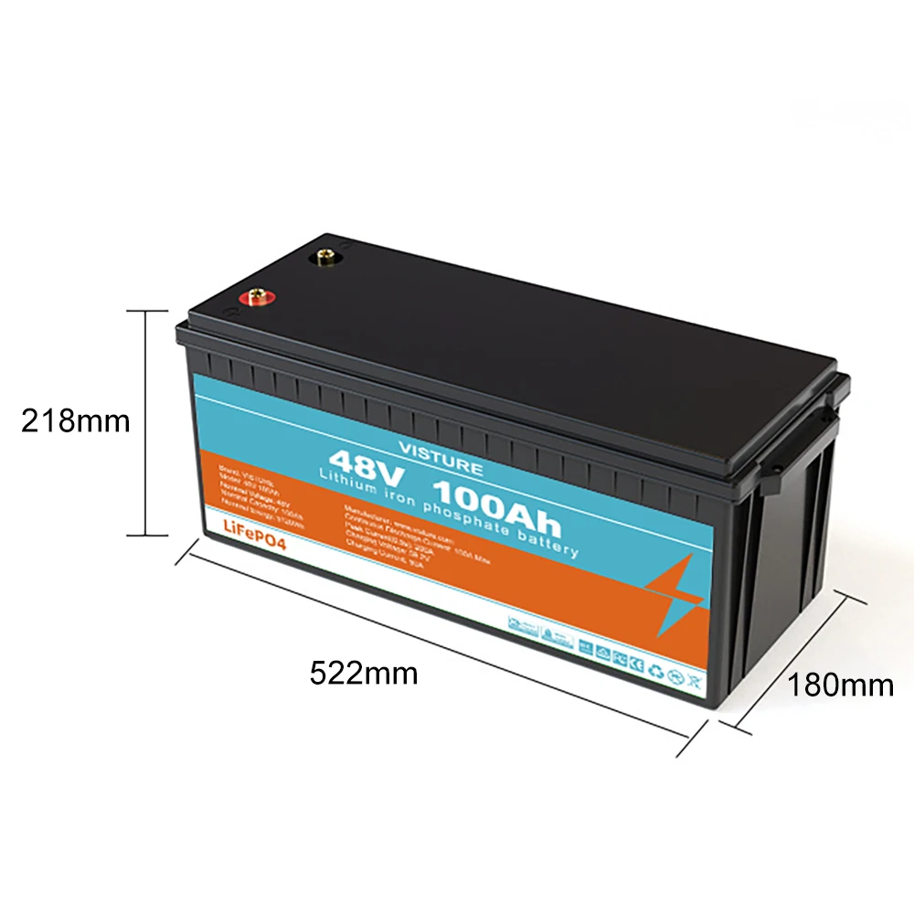 Paquete de batería LiFePO4 de 36V, 48V, 50Ah, 100Ah, 5KWh, sistema de energía Phospha de hierro y litio para el hogar, baterías solares recargables, almacenamiento de energía