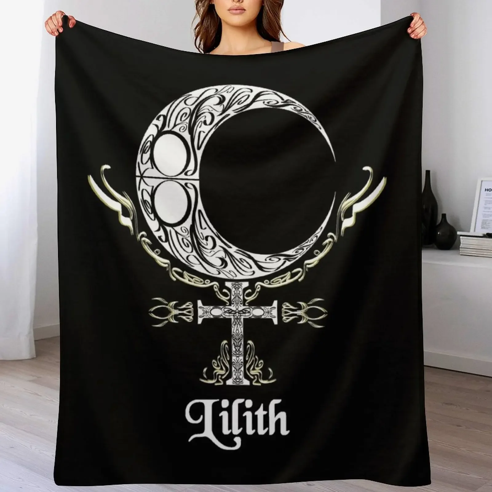 

Lilith Symbol Throw Blanket warm winter Extra Large Throw Winter beds Soft Blankets