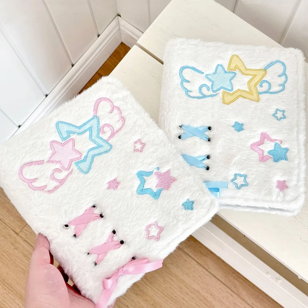 Angel Star Plush Card Book A6 Photo Album Loose-leaf Inner Page Small Card Star-Chasing Storage Book Card Book
