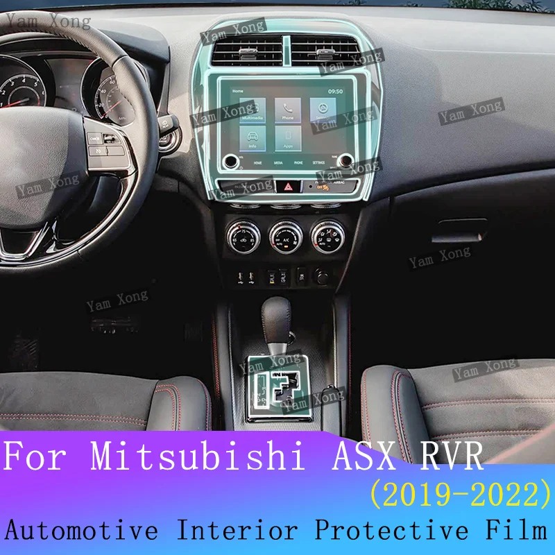 

For Mitsubishi ASX RVR Outlander SPORT interior Film suit Navigation Protection Sticker Gear Panel Transparent Anti-scratch Film