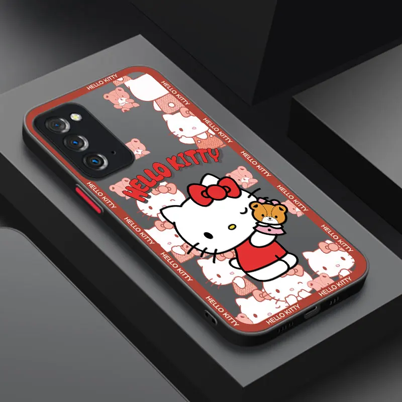 Kawaii Kitty Cat Phone Case For Samsung Note 10 Lite 20 M01 M02 M30 M40 M60 S M23 M33 M42 M52 M53 5G M11 M20 M22 M31 M32 M51 M62