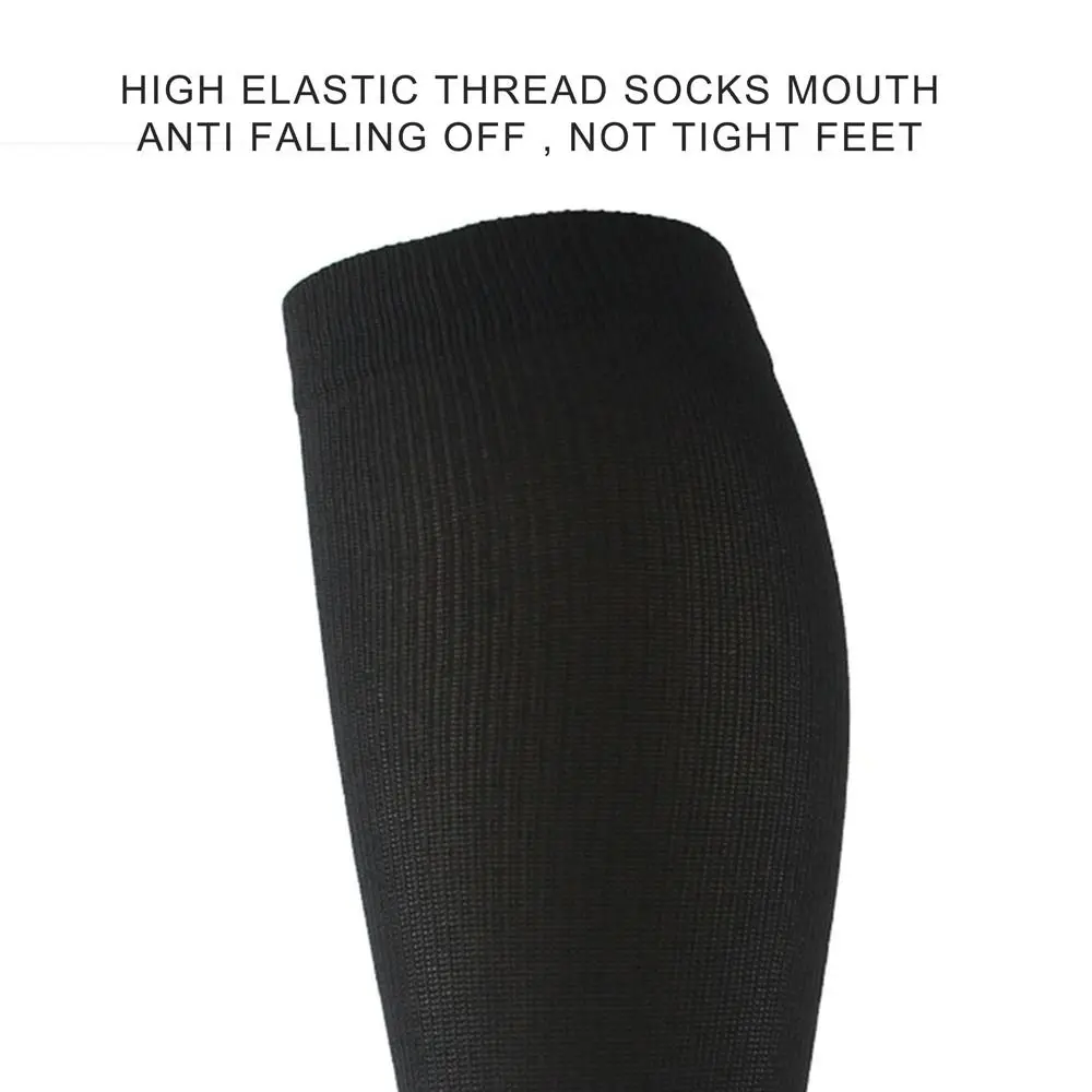 Kompressionssocken für Krampfadern, geeignet für Golf, Rugby, Wandern, Sport, für Anti-Ermüdung, Fahren, Reisen, Flug, schwarze Damen- und Herrensocken