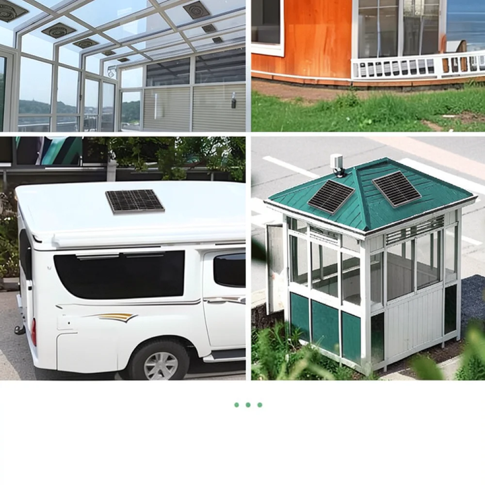 For For Jinyouheng Solar Roof Exhaust Fan Ventilation Extractor Greenhouse Camper Van Attic Air Circulation Cooling Blower Unit