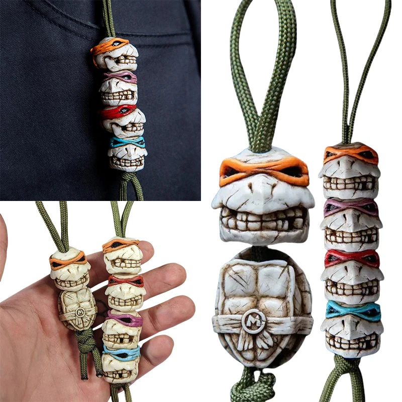 Teenage Mutant Ninja Turtles Skeleton Serie Männer Frauen Tasche Anhänger Dekoration Anime Charakter Student Tasche Anhänger Geburtstag Geschenk