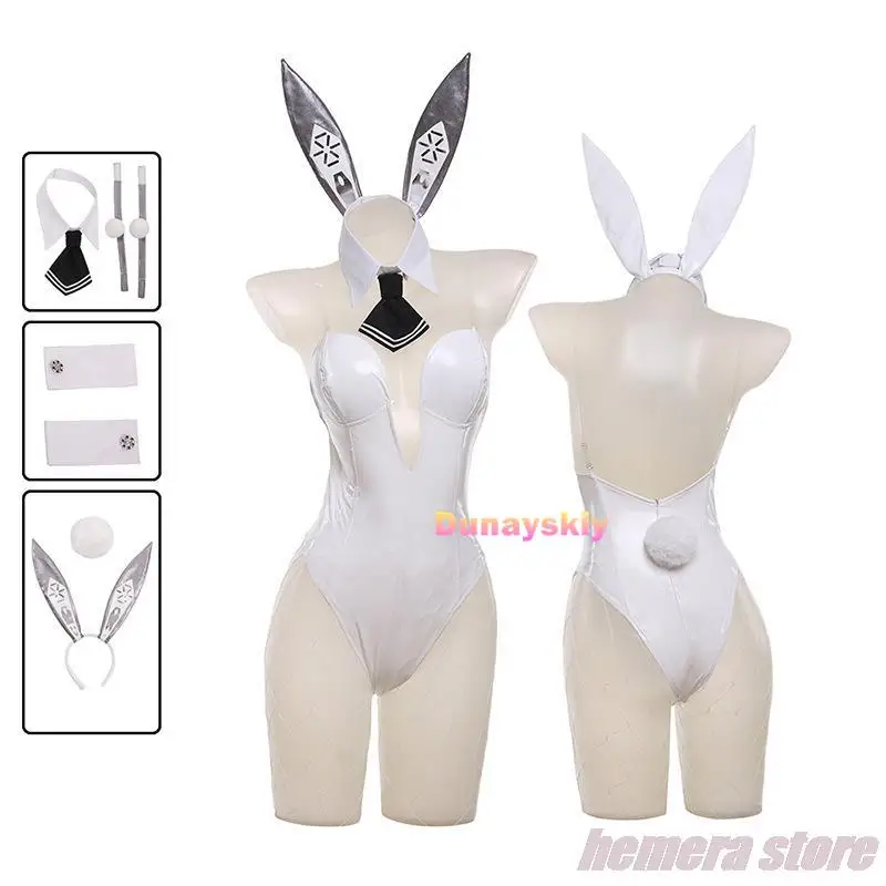 NIKKE The Goddess Of Victory Bunny Girl Blanc Noir Cosplay Fantasia Costume Sexy Uniform for Girls Women Halloween Disguise Suit