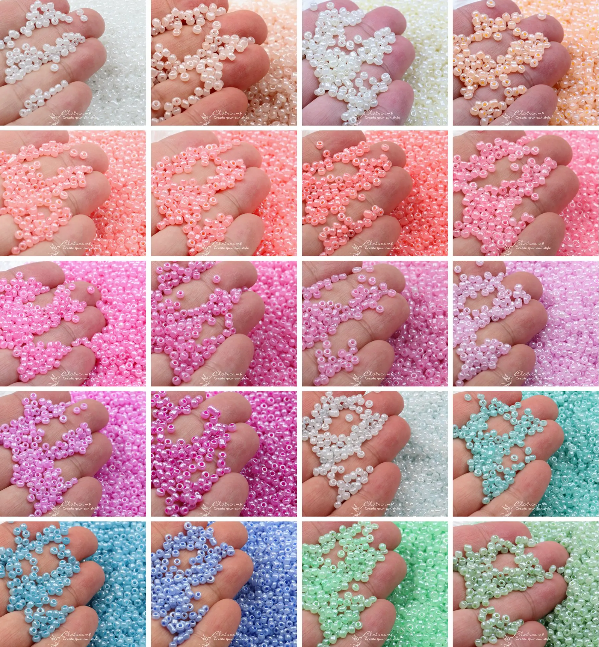 3mm Glass Seed Bead shiny pastel 8/0 Color Opaque Seed  mix Mini Rocailles beads For Jewelry Making DIY 25g/700pcs GSB-A