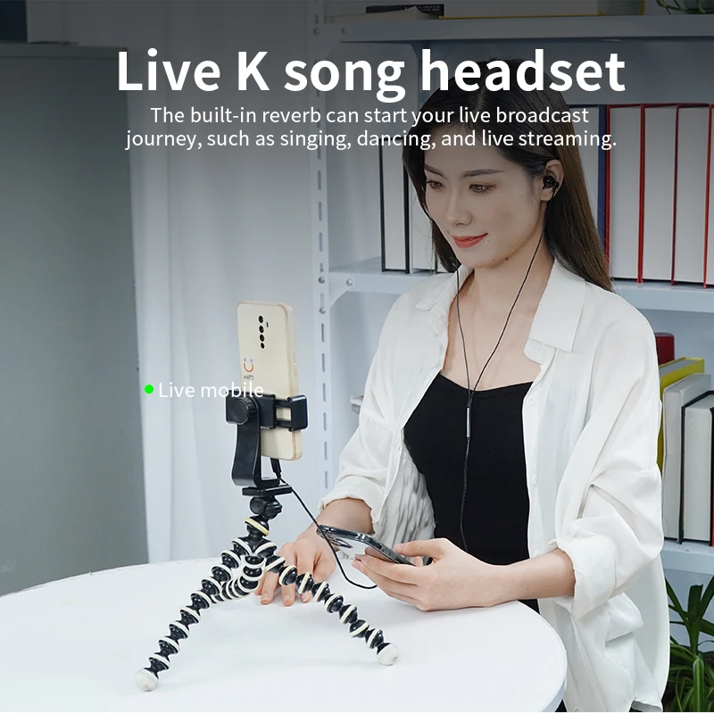 금속 유선 모바일 헤드셋, 마이크 포함, 베이스 폰 게임 이어버드, 스테레오 편조 와이어 헤드셋, 소음 감소