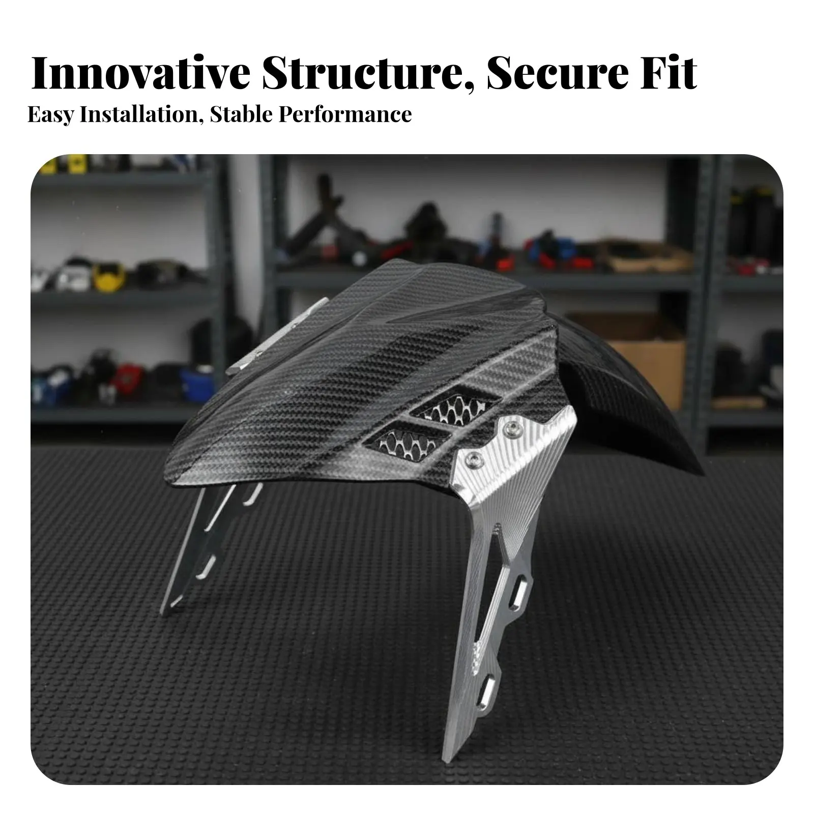 

Motorcycle Front Mudguard Lightweight Aluminum Mudguard Universal Motorcycle Mudguard Sporty Design Scooter Front Mudguard