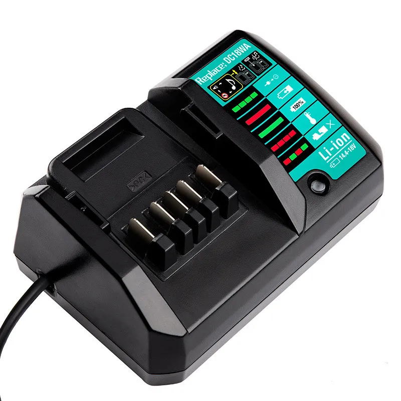 Imagem -04 - Carregador de Bateria Li-ion para Makita Bateria de Lítio Dc18wa 14.4v 18v Bl1415g Bl1413g Bl1815g Bl1820g Bl1811g Bl1813g