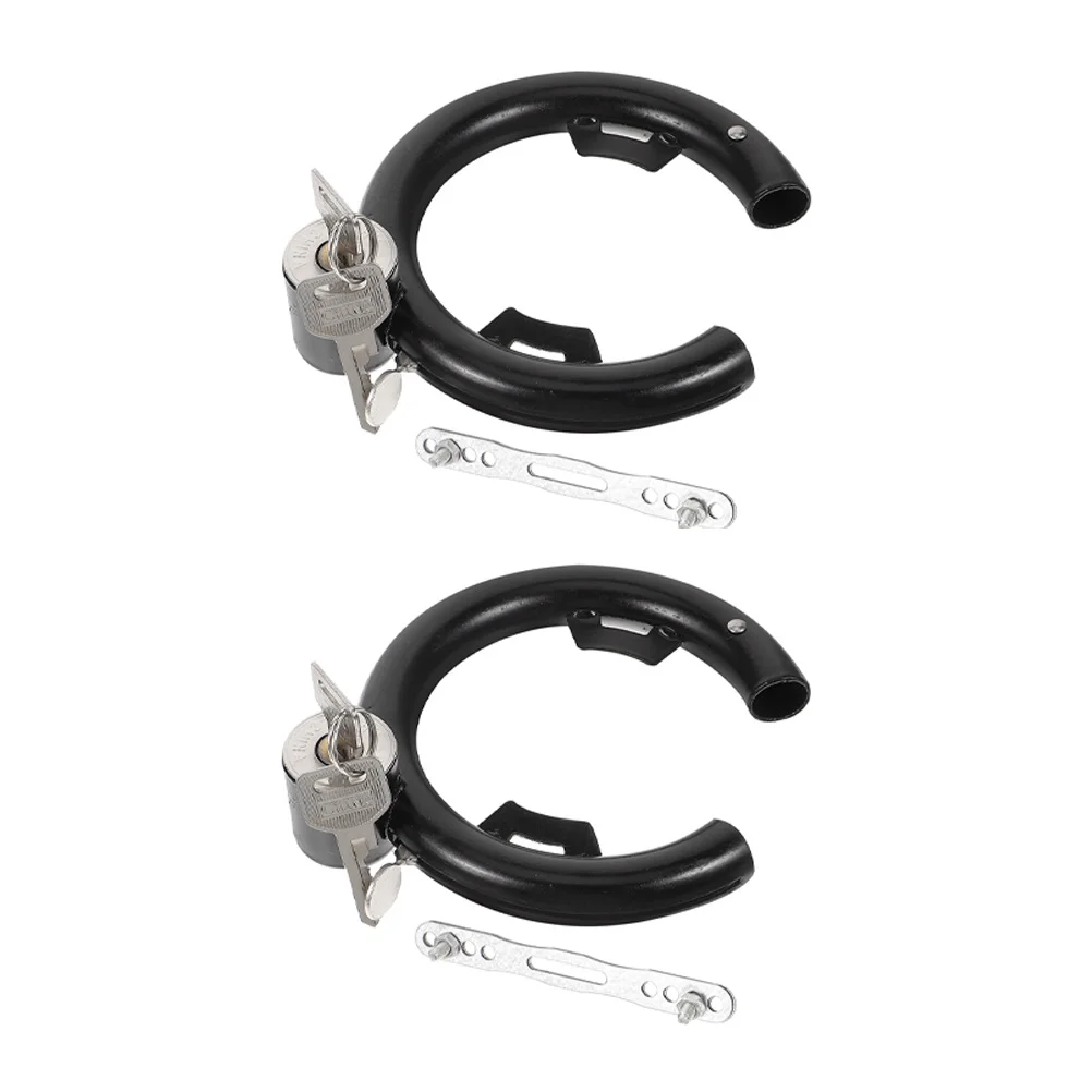 

2Sets Stainless Steel Bike Lock Antitheft Wearresistant Portable Cycling Lock for Bicycles Motorcycles Scooters