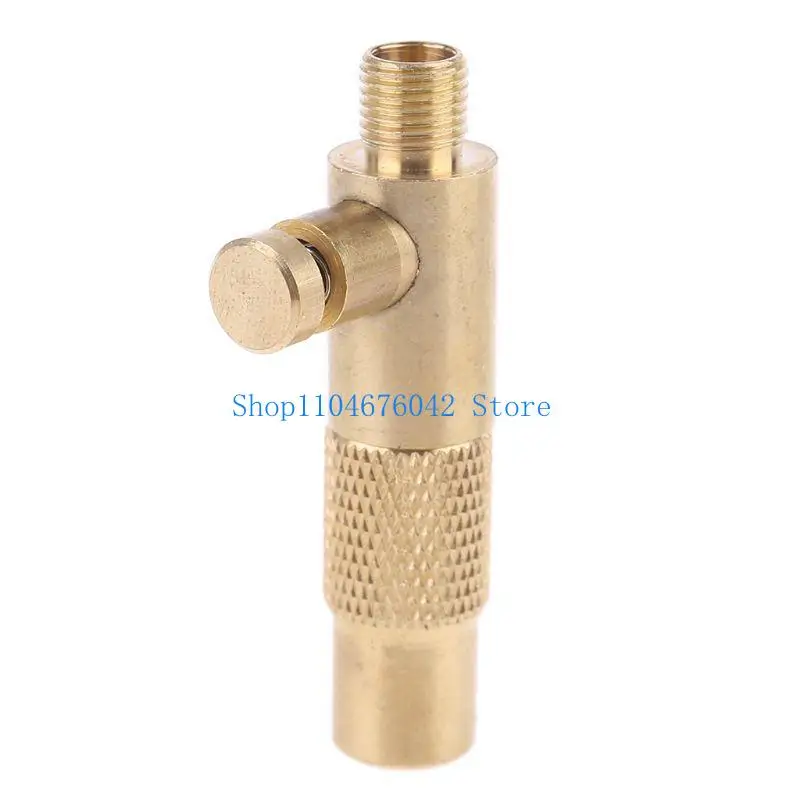652F Mini Brass Car Tire Inflator Fine Thread Vehicle Air Compressor Pump Connector