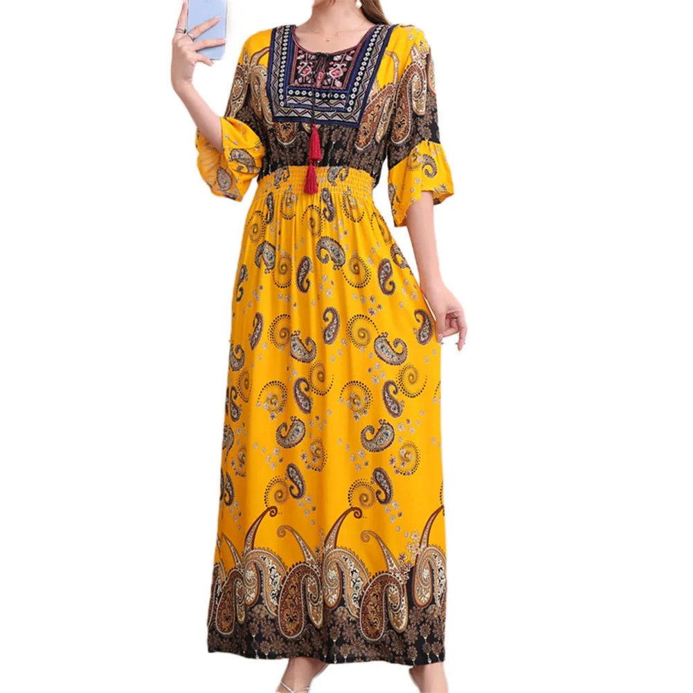 Casual Thailand Travel Beach Sundress Beach Sundress Item Fabric Summer Item Features Sundress Length Thailand Slight Stretch