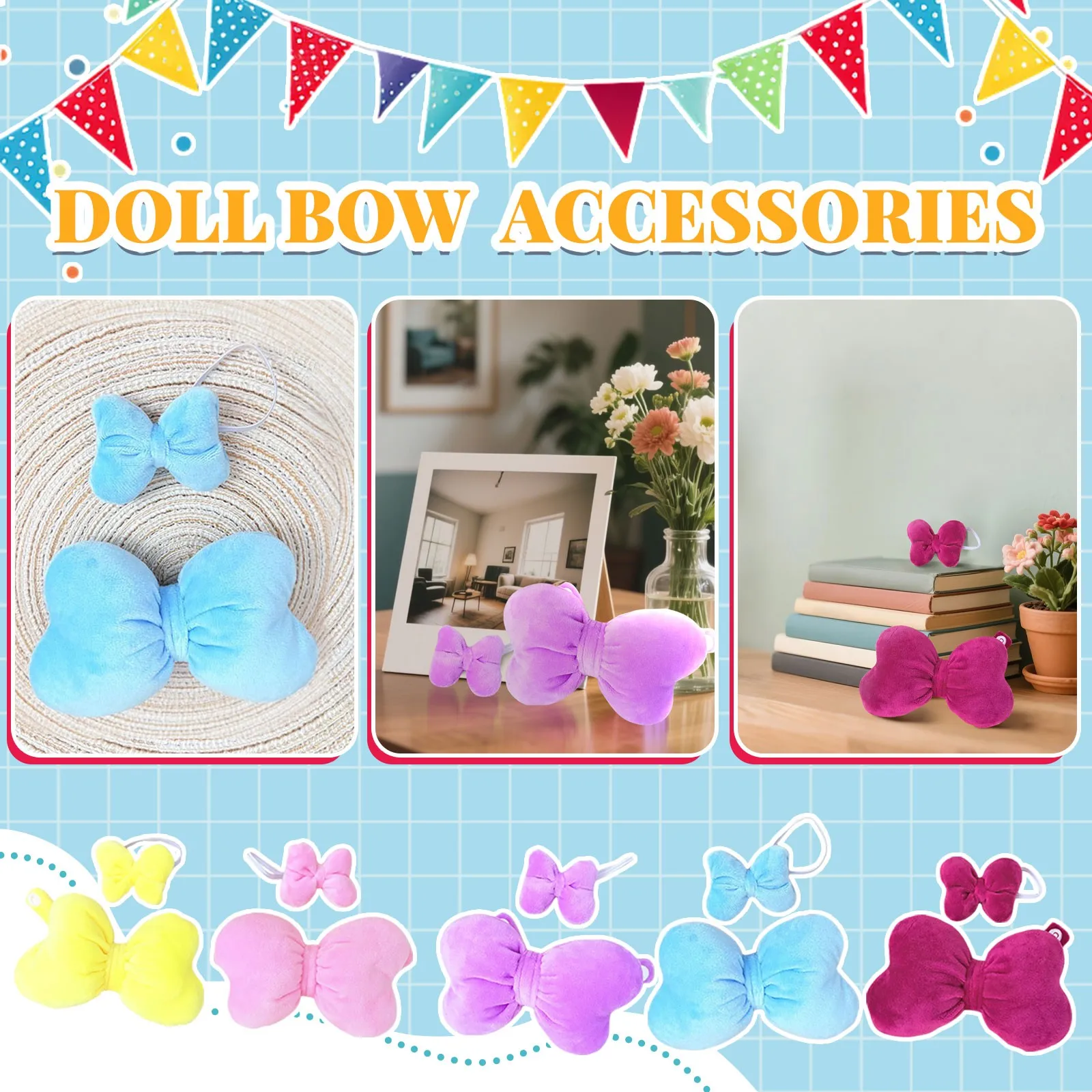 

Fashion Doll Top And Headband Handmade Clothing Accessories Miniature Clothing Costume 8 Inch Doll Child Gift.