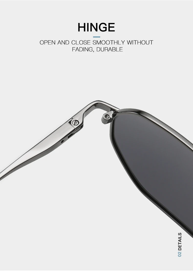 Zenottic retro kleine polygon polarisierte sonnenbrille frauen metall uv400 sonnenbrille männer blend freie uv400 brille treiben brillen – Detail 12