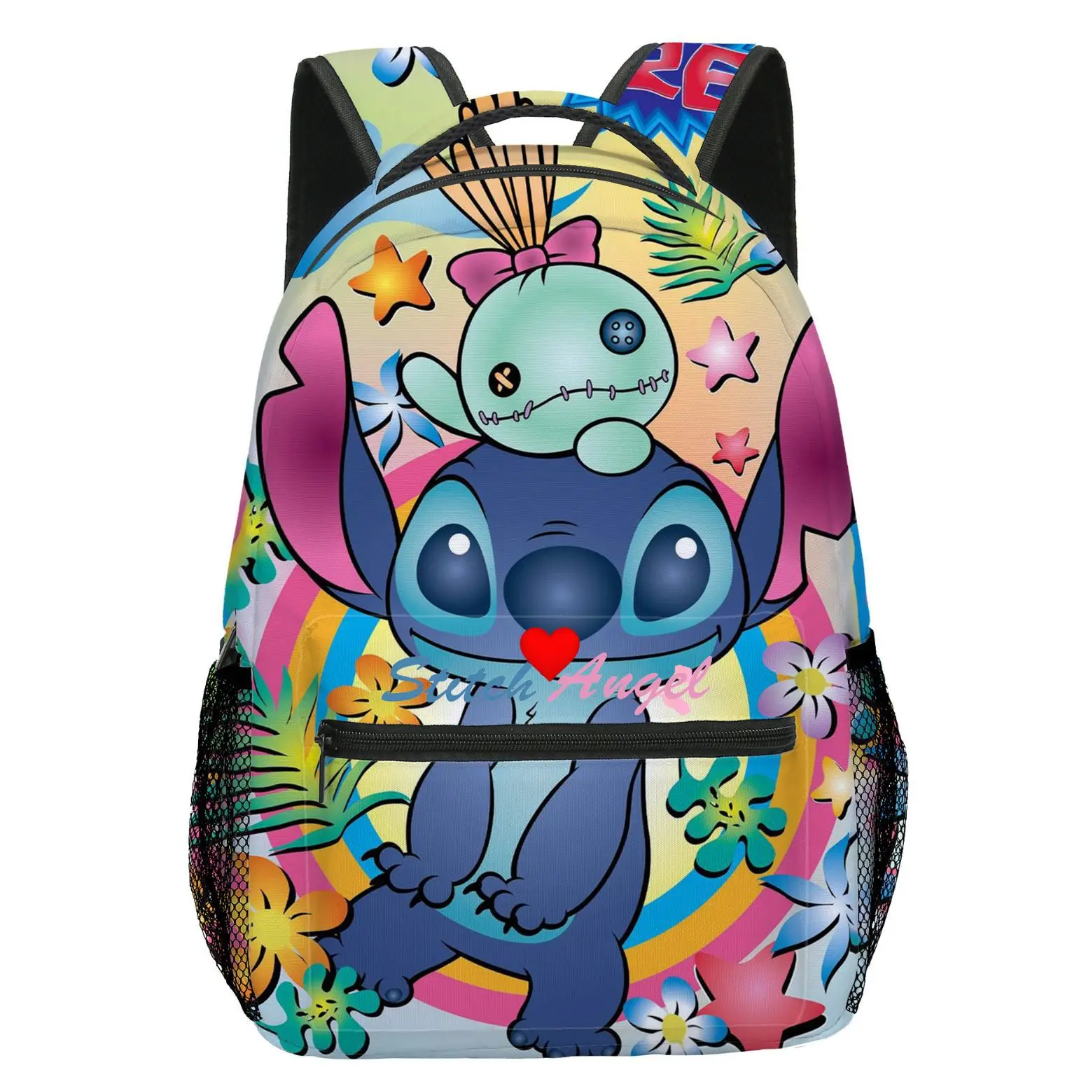 Disney Lilo Stitch Backpack for Girls Boys Teenager Children Rucksack Casual School Bags Travel Rabbit Ears Backpacks Mochila