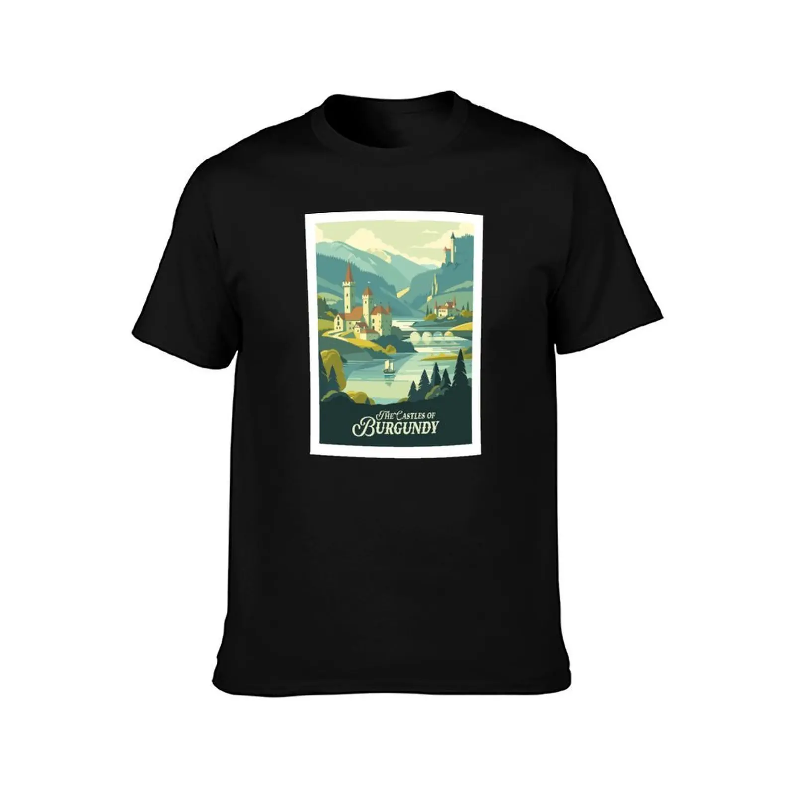THE CASTLES OF BURGUNDY - Inspired Poster / Retro Board Game Poster / Wall Art Print / Fantasy, Board Game, RPG, DnD Hom T-Shirt