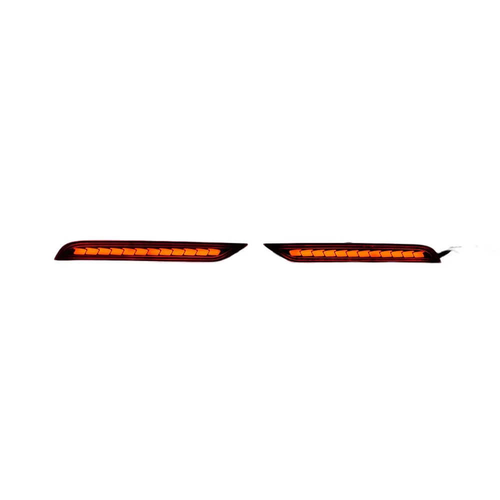 LED Rear Bumper Reflector Light For Toyota Innova 2022-2023 Red Lens Blade Style 3 Functions Running Brake Turn Signal Lamp