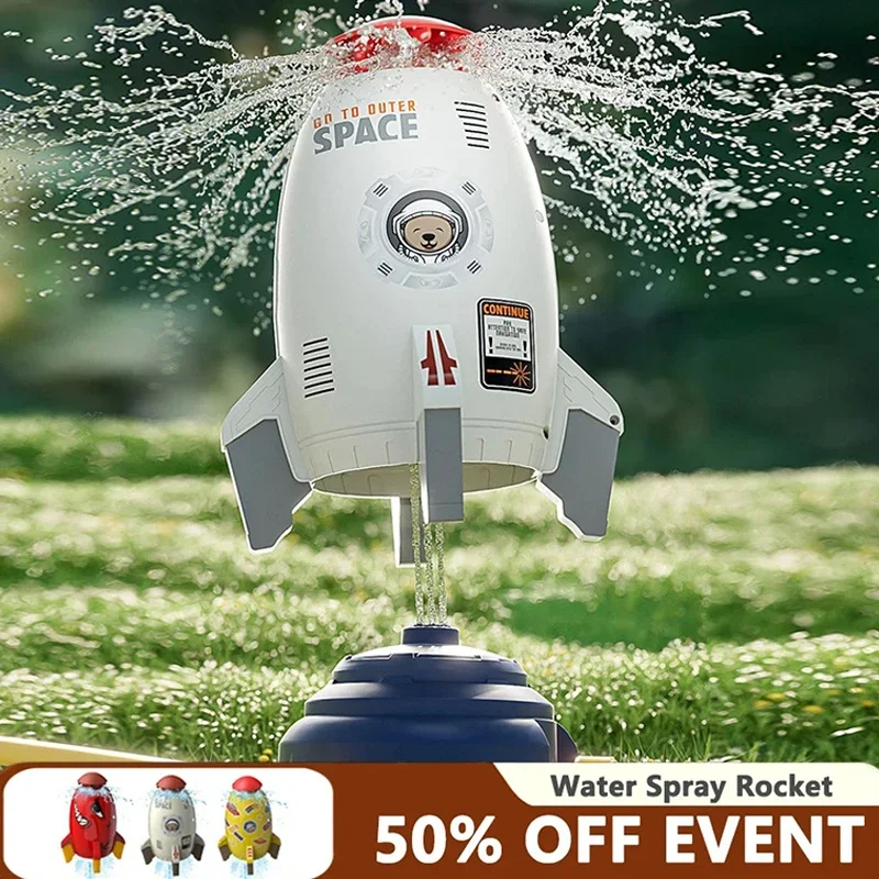 Rocket Launcher Toys, Outdoor Water Sprinkler, Garden Lawn Pressure Lift Water Sprinkler Spray Irrigation,  Children Rocket Toys