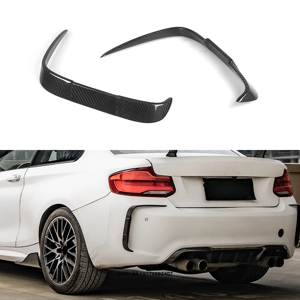 

High Quality New forBMW M2 F87 SQ Style Prepreg Carbon Fiber Car Rear Vent Trim