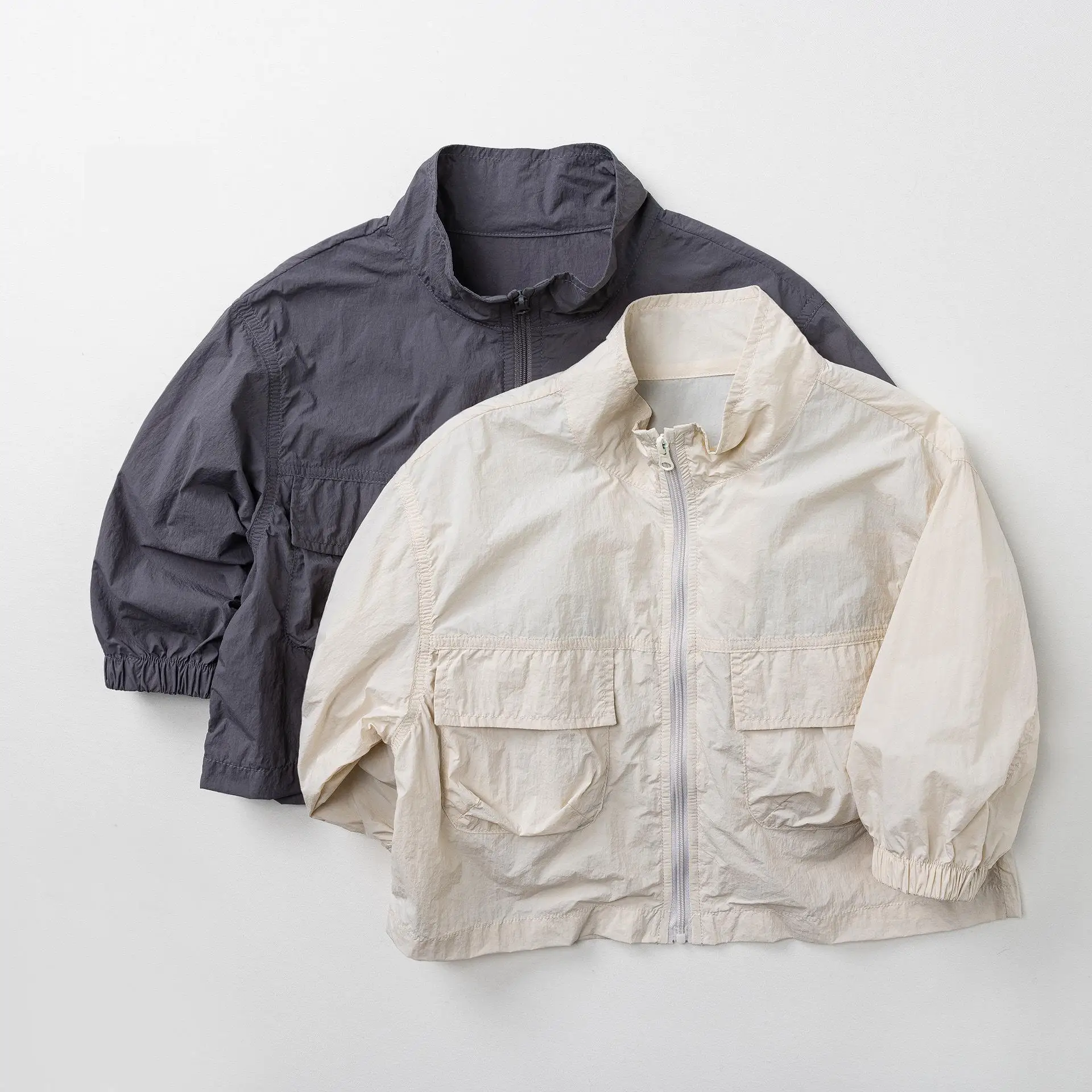 

2026 Summer New Children Long Sleeve Casual Coat Thin Boys Girls Sunscreen Jacket Baby Breathable Cardigan Kids Clothes