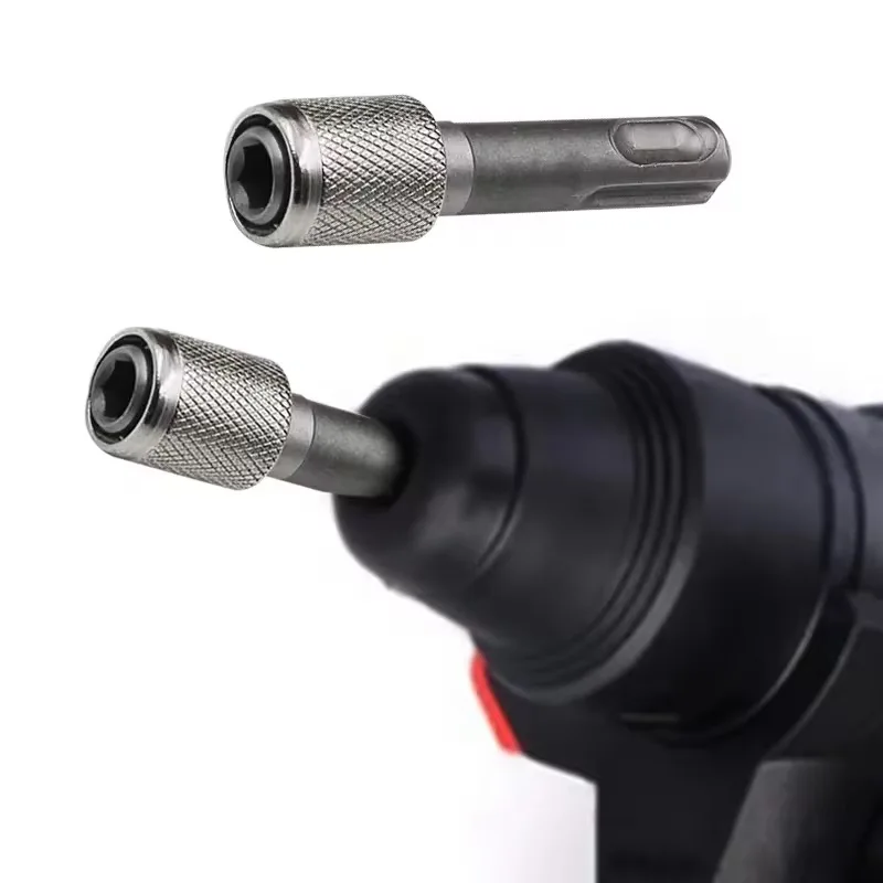 

SDS Plus Convert To 1/4 Hex Shank Adapter Hexagonal Converter Electric Hammer Power Screwdriver Bit Holder Socket Impact Driver