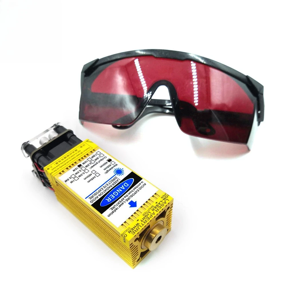 DIY Head 450nm 15W High Power DIY Head Engraving Machine Laser Module CNC Laser Cutting