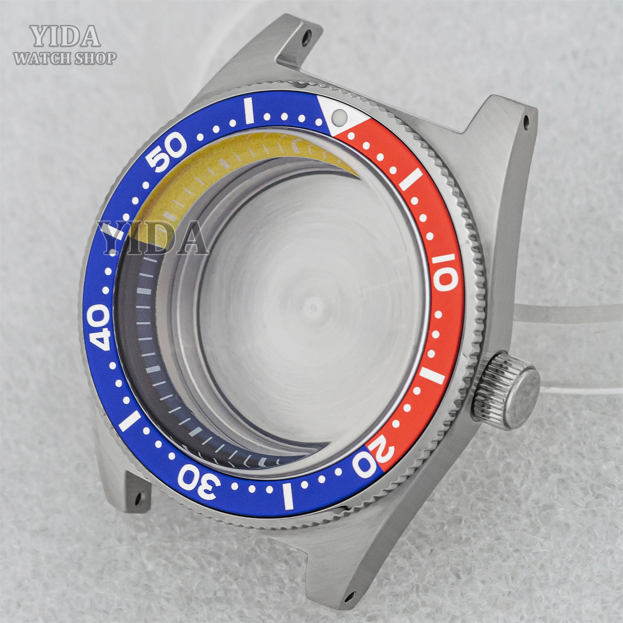 62MAS Diving 40mm Mod Watch Case Bubble Sapphire Glass Stainless Steel 30ATM Waterproof Fit NH34 NH35 NH36 Movement Accessories