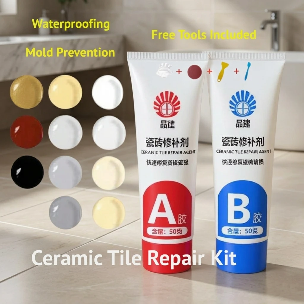Tile Tile Ceramic Repair Agent Kit for Floor Toilet Sink Tub Crack Chip Gap Filler Waterproof, Mildew Resistant, Wearproof Easy Use - Aliexpress Deal
