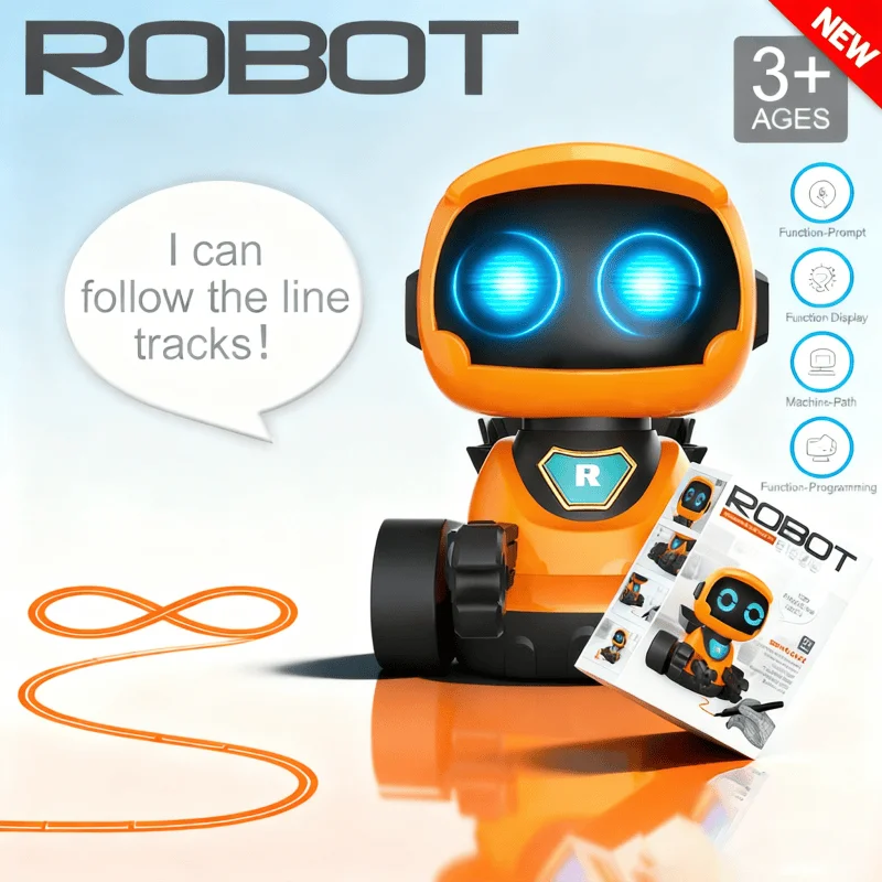 ของขวัญสำหรับเด็ก หุ่นยนต์วาดภาพอัจฉริยะ หุ่นยนต์เรียนรู้การเขียนโค้ด ของเล่นสำหรับเด็กชายและเด็กหญิง หุ่นยนต์ STEM เสริมทักษะ AI ของเล่นอัจฉริยะ