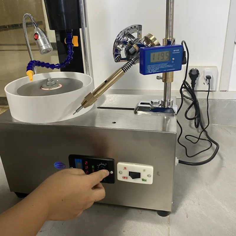 High Performance Electric Surface Polishing Facial Machine Jewelry Gem Benchtop Grinder Angle Grinding