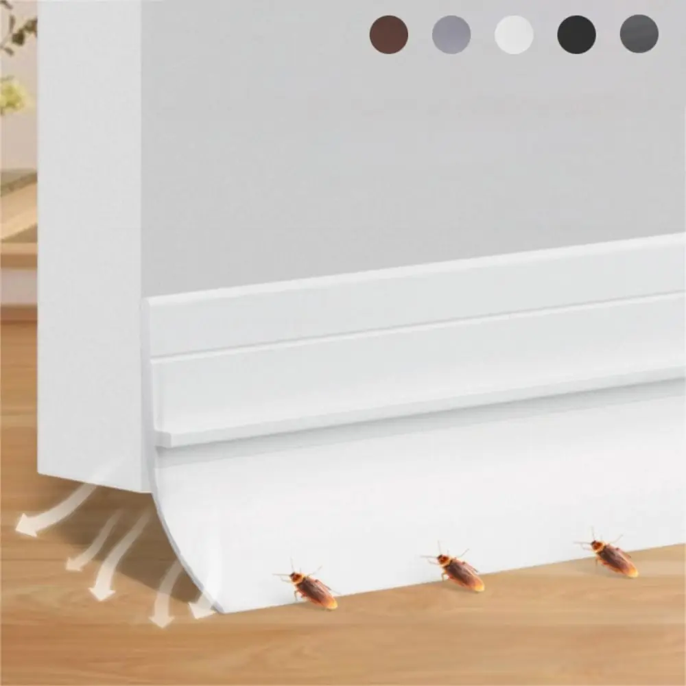 

Professional Noise Reduction Door Draft Stopper Self-adhesive Silicone Weather Stripping 100cm Home Draught Excluder Living Room