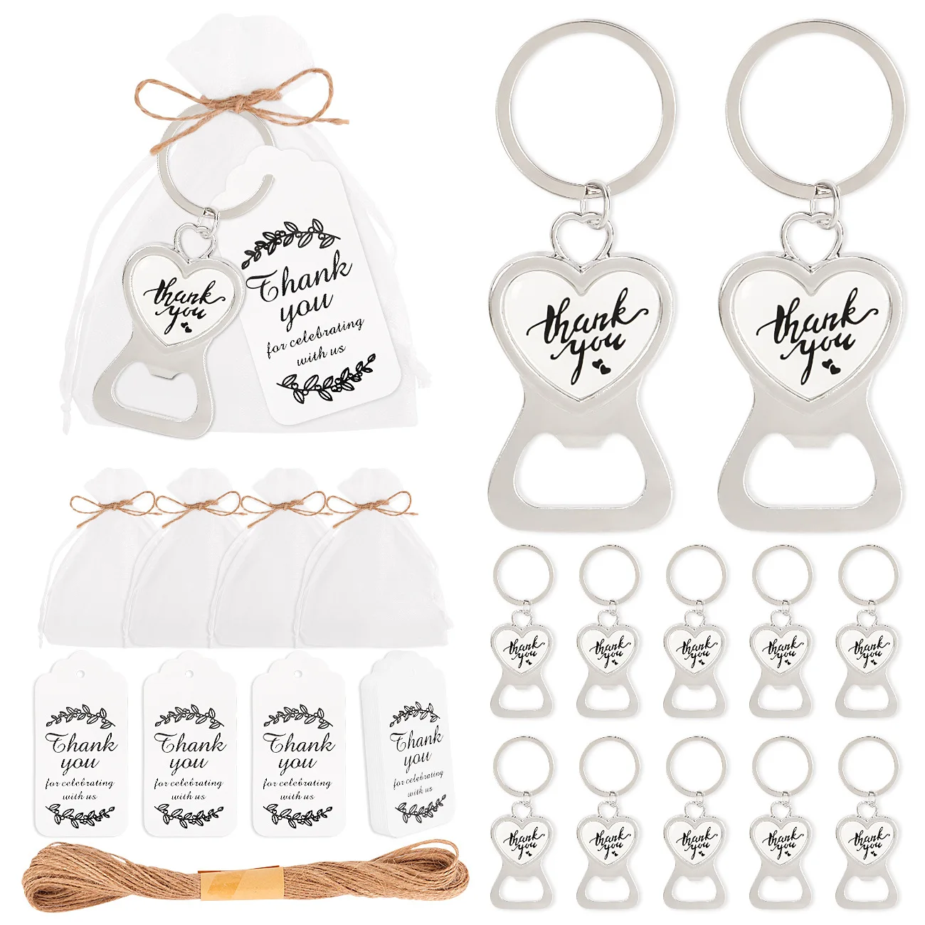 Wedding Return Love Hearts Bottle Opener, Oval Pendants, Creative Gifts, Bottle Opener, Send Guests