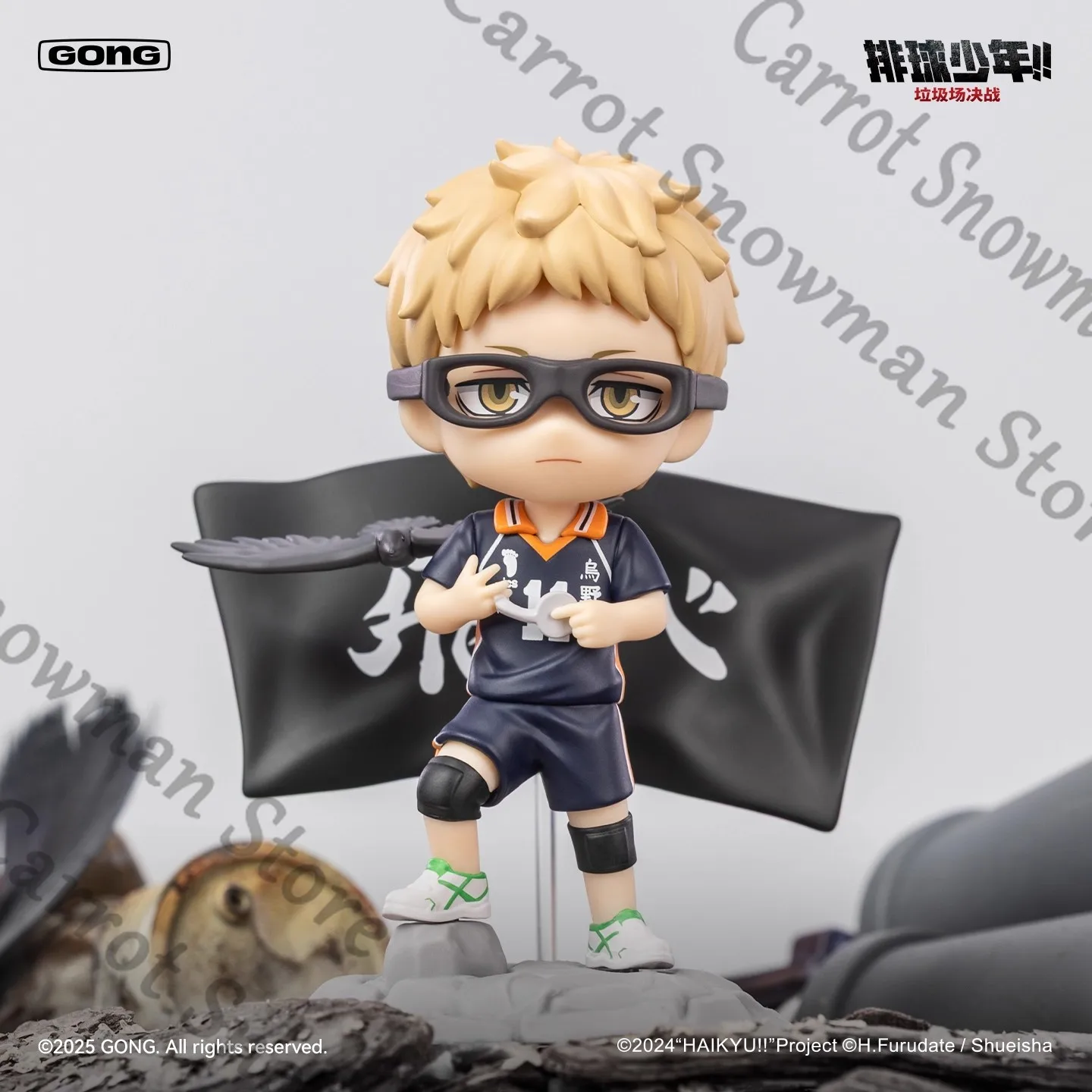Haikyuu!! Garbage dump battle series official Genuine cute pvc Garage Kits colleagues Hinata Shoyo Tobio Kageyama collect gift